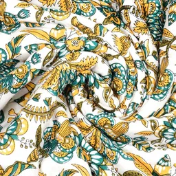 The Craft Monk White Printed Cotton Skin Friendly 350 GSM Mild Winter Quilt image 5