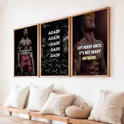 Kotart Brown & Black 3 Pieces Wooden Abstract Wall Arts-picture-12