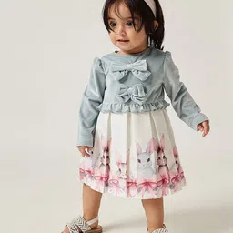 One Friday Floral Satin Fit & Flare Dress-image-69