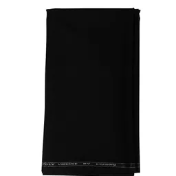 raymond's Men's Poly Viscose 1.25 Meter Unstitched Trouser Fabric (Black, Free Size) image 1