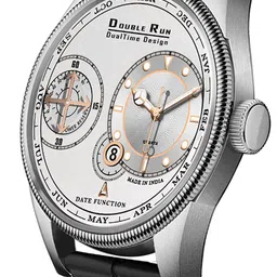 DOUBLERUN Unisex Dial & Bracelet Style Straps Analogue Chronograph Watch H05N18026 image 4