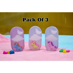 THE LITTLE LOOKERS  Handmade Unicorn Themed Organic Soap Pack of 3 - 100 gm-image-96