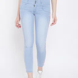 Nifty Women Blue Cotton Skinny Fit High-Rise Jeans-image-24