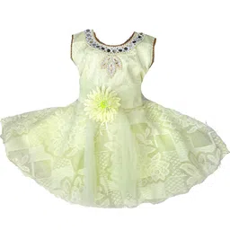 kids fashion hub Georgette Fit & Flare Maxi Dress-picture-24