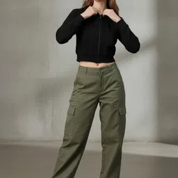 Popnetic Women Printed Hooded Sweatshirt image 3