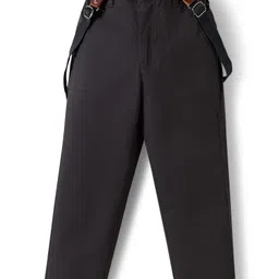 Mark & Mia Woven Full Sleeves Floral Printed Party Shirt & Trouser Set With Bow & Suspender - Pink image 5