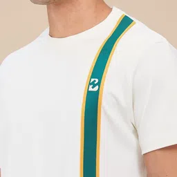 Being Human Men Striped Round Neck Cotton T-shirt image 3