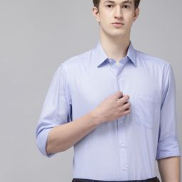 Arrow Pure Cotton Manhattan Slim Fit Textured Formal Shirt-picture-11