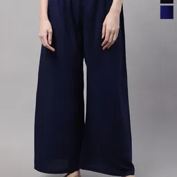 Valles365 by S.C. Women 2 Flared Palazzos-picture-22