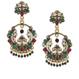 ANIKAS CREATION Gold-Plated Classic Chandbalis image 2