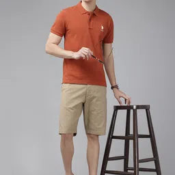 U.S. Polo Assn. Polo Collar Pure Cotton Slim Fit T-shirt image 3