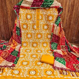 KALINI Floral Embroidered Unstitched Dress Material-picture-15