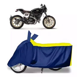 Auto Pearl Bike Cover for Ducati Scrambler 1100 (Yellow & Blue)-picture-47
