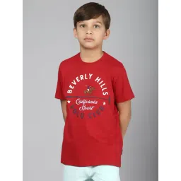 Beverly Hills Polo Club Kids Red Graphic Print T-Shirt-picture-31