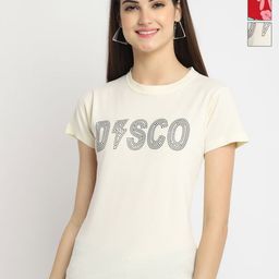 Tromko Women Pack of 3 Typography Printed Round Neck Cotton Regular Fit T-shirts-picture-14