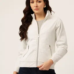 Okane Self Design Checked Bomber Jacket-picture-42