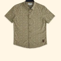 Pantaloons Junior Kids Green Cotton Printed Shirt-picture-23