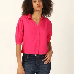Forever 21 Pink Regular Fit Shirt-picture-31