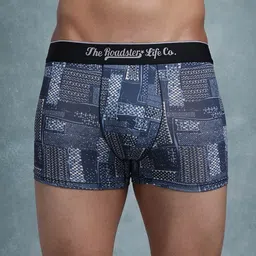 The Roadster Lifestyle Co Pack Of 3 Printed Breathable Trunks image 3