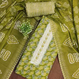 Maroosh Embroidered Pure Cotton Unstitched Dress Material-picture-12