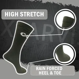 Xjarvis Men Pack Of 2 Cotton Super Soft & Odour-Free Breathable Calf Length Socks image 3