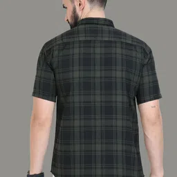 ALLWIN PAUL Men Classic Micro Checks Opaque Checked Casual Shirt image 5