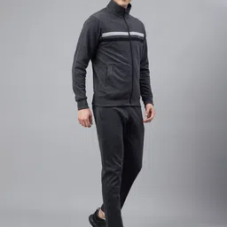 FCK GOLD Men Mock Collared Mid-Rise Tracksuit image 4