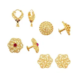VIVASTRI Women Gold-Plated Alloy Earrings-picture-34