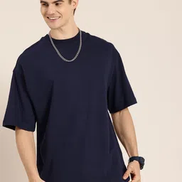 HERE&NOW Varsity Printed Drop-Shoulder Sleeves T-shirt image 4