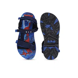 Disney Boys Blue & Red Printed Sports Sandals image 4