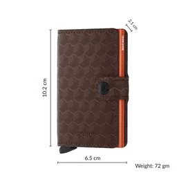 SECRID Brown-Orange Optical Miniwallet Optical image 4