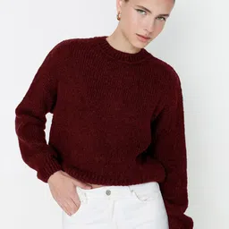 Trendyol Striped Round Neck Pullover Sweaters-picture-24