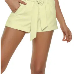 PATRORNA Cream Regular Fit Shorts-picture-26