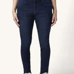 People by Pantaloons Blue Cotton Mid Rise Jeans-image-75