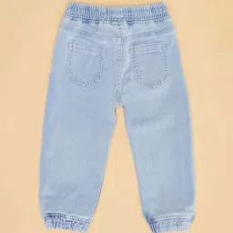 Pantaloons Baby Blue Cotton Embroidered Jeans image 3