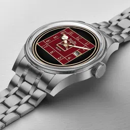 DOUBLERUN Men Textured Dial & Bracelet Style Straps Analogue Chronograph Watch H05N24004 image 4