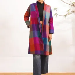 Jaypore Women Multicolour Loose Fit Jacket image 4