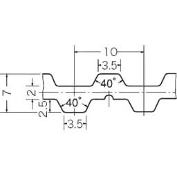 Mitsuboshi Timing Belt 98 Teeth Height, DT10-30-98-picture-17