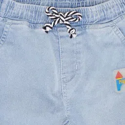 Pantaloons Baby Blue Cotton Embroidered Jeans image 4