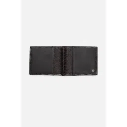 Allen Solly Men Brown Textured Genuine Leather Wallet image 4