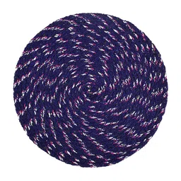 Kuber Industries Maroon & Blue 6 Pieces Textured Cotton Anti-Slip Doormats image 3