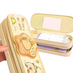 YK Kids 3D Cartoon Printed 2-Layer Pencil Case image 4