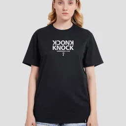 Underrated Club Women Typography Printed Bio Finish Applique T-shirt-picture-32