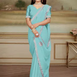 HANS ART AND CRAFT Art Silk Saree image 3