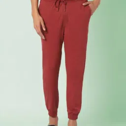 Ajile by Pantaloons Tan Cotton Slim Fit Nightwear Joggers-picture-22