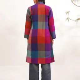 Jaypore Women Multicolour Loose Fit Jacket image 2