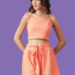StyleCast X Kotty Shoulder Strap Neck Top With Skirts Co-Ords-picture-12