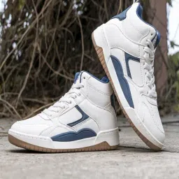 Red Tape Men's White Ankle High Sneakers-image-55