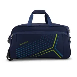 Harissons Blue & Green Printed Large Duffel Trolley Bag - 24 inch-image-16