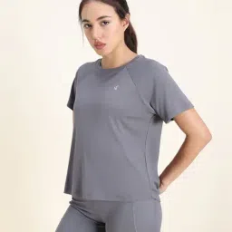 Zelocity By Zivame Grey Relaxed Fit Sports Top image 3